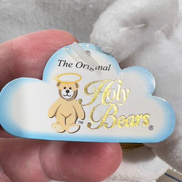 Holy Bears The Original Sacrament Series Communion ~9" Tall 5.75" W White Gold - Picture 2 of 14